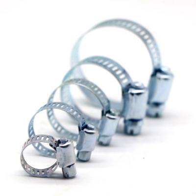 China ZM Metric And Inch Galvanized Steel Metal-Gas Strip Hose Clamps Automotive Hose Clamps for sale