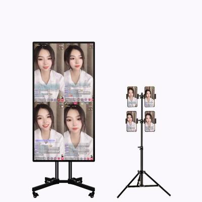 China Live Streaming Broadcast Equipment Intelligent Device Advertising TikTok, Facebook, YouTuve Live Interactive Mobile Broadcasting Live Streaming Broadcast Equipment Large Screen 32,43,55 inch for sale