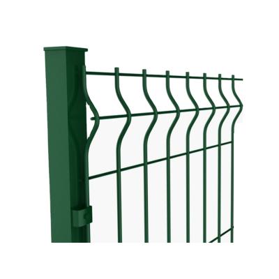 China Easily Assembled Wholesale Outdoor PVC Coated Wire Curved 3D Mesh Fence / Welded Garden Fence Panel for sale