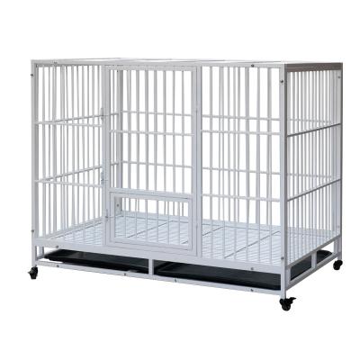 China Perro Jaula Breathable Acero Stainless Dog Cages XL Stainless Pet Cage for sale