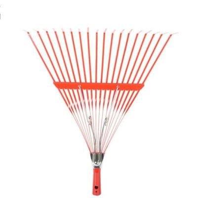 China Garden Rake 18 Teeth Garden Leaf Steel Rake Hot Gardena Lawn Rake for sale