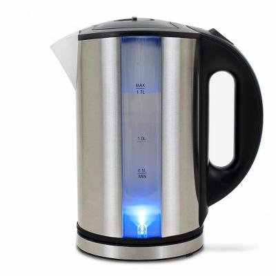 China 360 Degree Rotation Base Stainless Steel Cordless Electric Kettle With Thermostat for sale