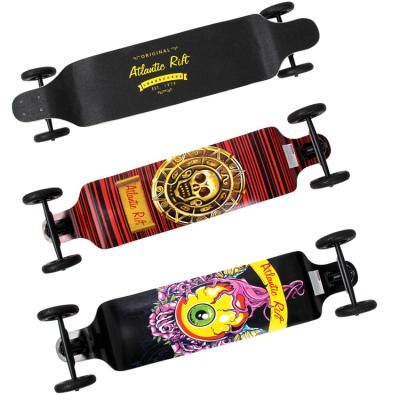 China Young People Fashion Design Chinese Maple Along Wooden Board , Professional Wooden Kids Skateboard for sale