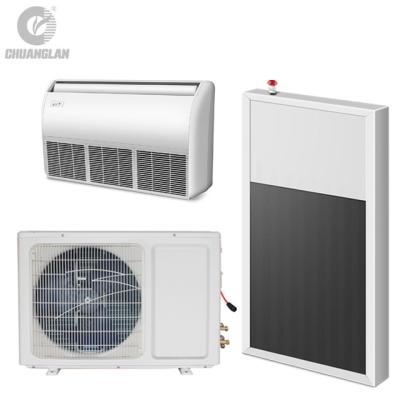 China Hotel Flat plate Type Split Hybrid Solar Air Conditioner for sale