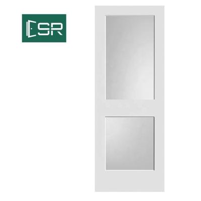 China Waterproof Hot Selling 2 - Panel White Shaker Door Kitchen Room Bathroom Glass Door Primer Shaker Door for sale