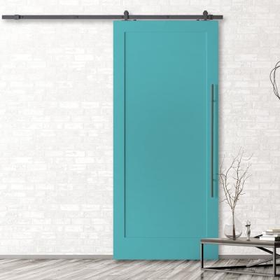 China Modern Interior Bedroom Barn Doors Sliding Shaker Door With Hardware For Sale for sale