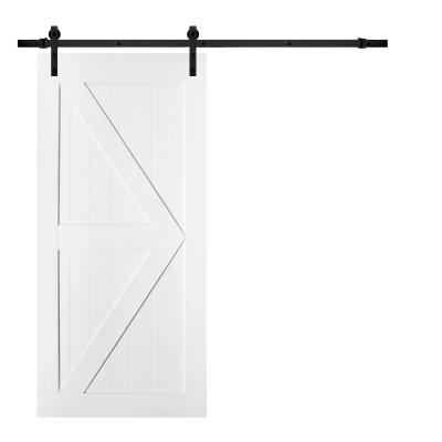 China Modern Design Modern Factory Finished Brace X Panel Sliding Interior Barn Door For Bed Room for sale