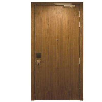 China 20 Min Modern Formica / Wilsonart HPL Fire Rated Architectural Wood Door For Hotel Guest Room for sale