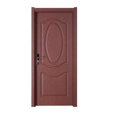 China Pretty modern wooden door PVC toilet interior door factory price MDF WPC wooden door for sale