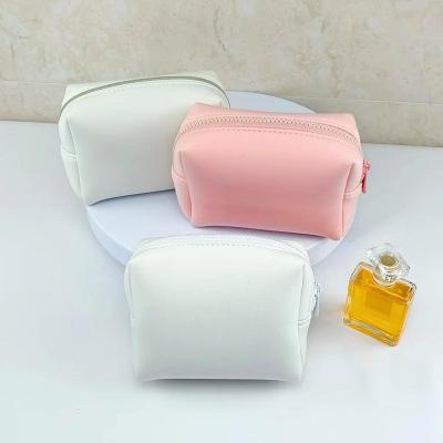 China High Quality Soft Cotton Perfume Bag White Rose Women Soft Makeup Bags Cosmetic Organizer for sale