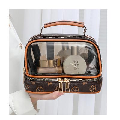 China High Capacity Travel Wash Zipper New Waterproof Hot Waterproof Transparent Toiletry Pouch Set Makeup Organizer Cosmetic Storage Bags for sale