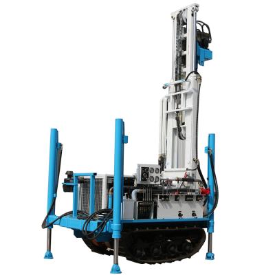 China Construction material shops hydraulic crawler water well drilling rig for water drilling rig with compressor 150m well drilling rig for sale