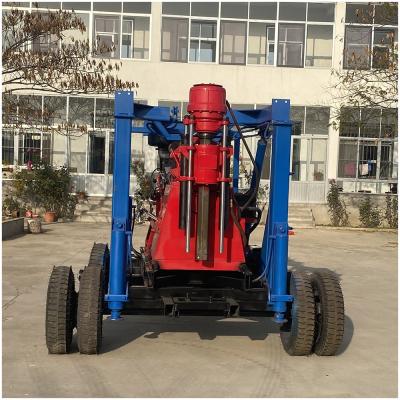 China Home Use XY-2B 6 Wheels Chassis Hydraulic Rotary Soil Sampling Drilling Rig Water Well for sale