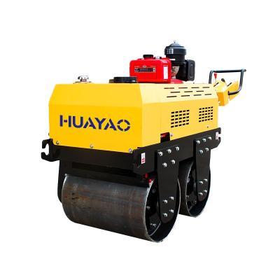 China Hotels 750 Kg Mini Handheld Walking Vibratory Road Roller Compactor Machine China Used Cheap Price For Sale for sale