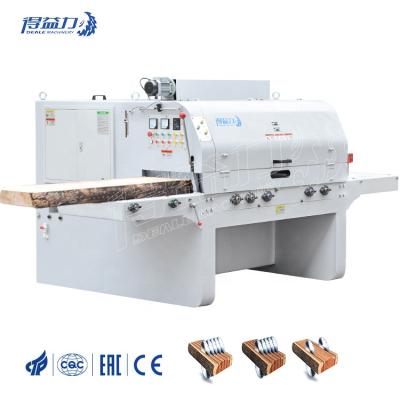 China Multi Blade Woodworking Mills Ripping Wood Square Horizontal Block Plank Timber Circular Saw Machine MJ-F7-400-100-4D-Z for sale