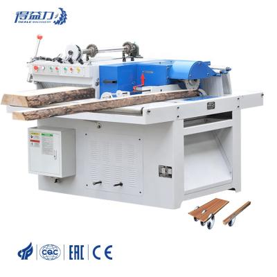 China DEALE Horizontal Lumber Woodworking Circular Sawmill Mill Ripping Log Panel Edger Cutting Multi Blade Multi Wood Sawing Machinery for sale