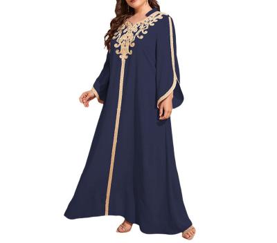 China 2022 Anti-Static Women's Luxury Clothing Elegant Robe Gown Women Arab Clothing Plus Size Dress for sale