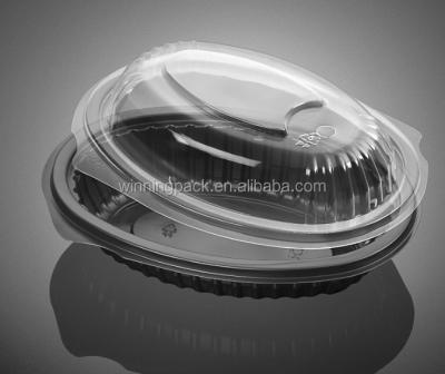 China Disposable microwave pp dispozable take out container two pieces for sale