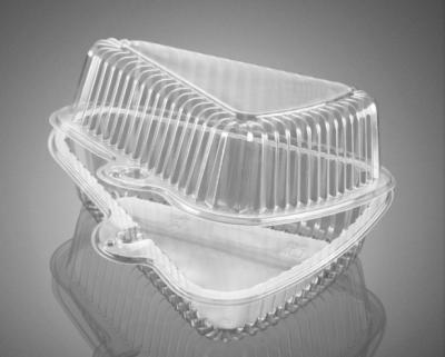 China Clear Disposable Plastic Triangle Sandwich Wedge Food Container for sale