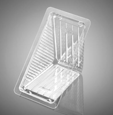 China Wholesale Disposable HIPS Sandwich Tray Plastic Disposable Frozen Cake Container for sale