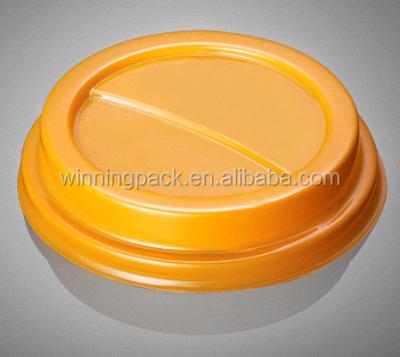 China CUPS Wholesale HIPS Milk Tea Plastic Disposable Cup Lid Top Cover for sale