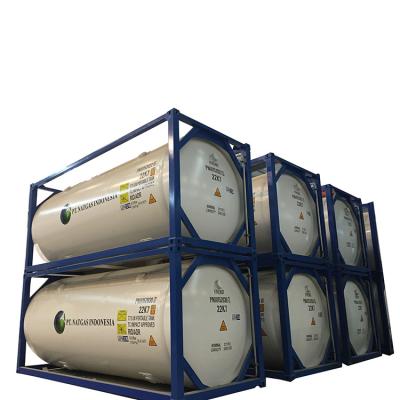 China 1.4315/ SA516 exported good quality liquid gas lpg propane ISO 20ft sale 40ftr tank container for sale