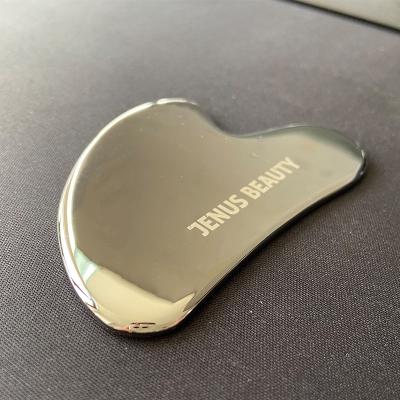 China iastm stainless steel gua sha face massage portable gua sha silver stainless steel guasha for sale