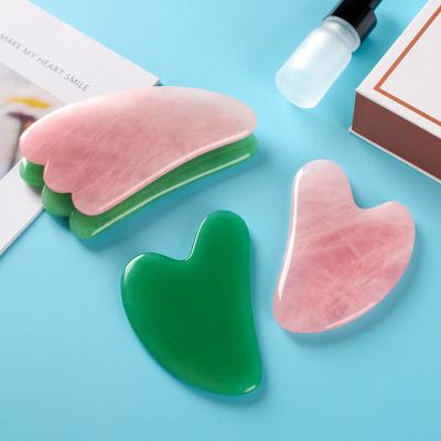 China Portable natural facial meridian relaxation massager gua sha face massager gua sha scraper skin muscle guasha board thin face gouache lifting scraper for sale