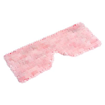 China Anti Aging Massage Function Hot Sale Anti Wrinkle Face Mask Sleep Mask Jade Roller Face Rose Quartz Eye Mask for sale