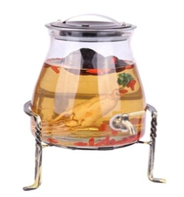 China 5L Fermentation Jar Drink Dispenser Eco - Friendly Glass Wine Dispenser for sale