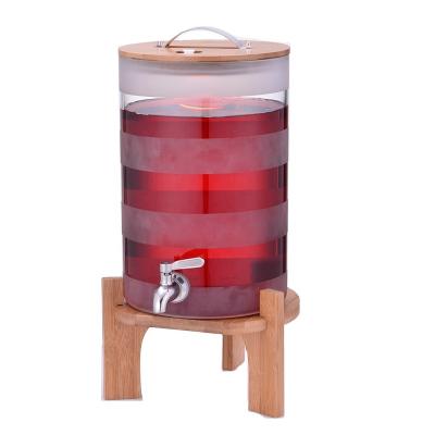 China High Quality Eco - Friendly 10L Borosilicate Glass Beverage Drink Dispenser With Tap for sale