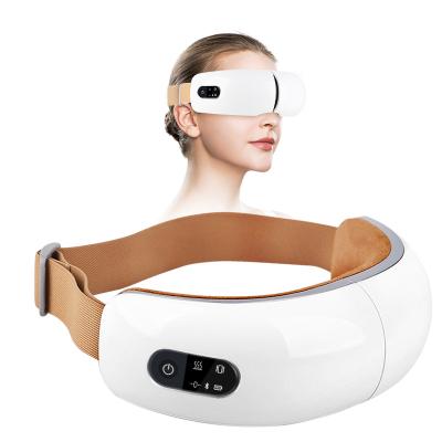 China Blood Vessels Removal Improve Sleep Heat Compression Air Pressure Eye Therapy Massager, Wireless Music Rechargeable Electric Smart Eye Massager for sale