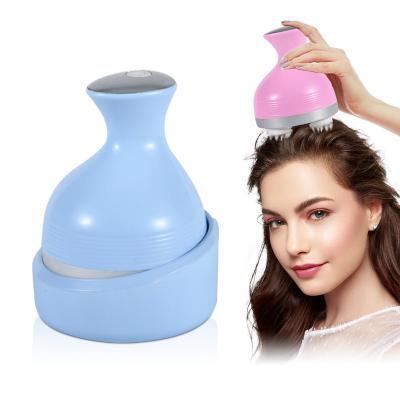 China Cat Smart Handy Automatic Silicone Head Machine Rechargeable Electric Scalp Head Massager for sale