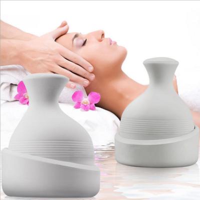 China Silicone Head Massager Hair Growth Shampoo Brush Handheld Head Scalp Massager for sale