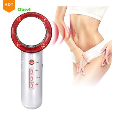 China Popular Handheld Weight Loss Slimming Machine 3 in 1 Beauty Massager 1 MHz EMS Infrared Ultrasonic Therapy Beauty Device for sale