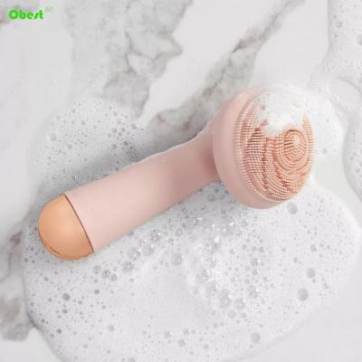 China Skin Revitalizer IPX7 High End Sonic Silicone Facial Cleansing Brush Electric Rechargeable Waterproof Deep Cleansing Detergent Brush for sale