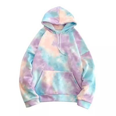 China Clothing Anti-Wrinkle Hoodies Sweatshirts Man Kangaroo Pocket Tie Dye Streetwear Sweatshirts Men Korea Style Hip Hop Pullover Hoodie for sale