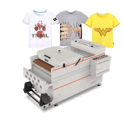 China hot fabric dtf cast powder auto shaking machine digital printer pe film roll printer for sale