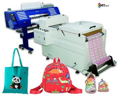 China Fabric SMT PRINT all head in1 double speed direct to full color PE film printer for garment diy store for sale