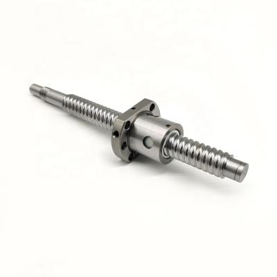 China CNC Machine 10mm Pitch 20mm Ball Screw With Single Nut BKBF15 Machining End Ball Screws SFU2010-1500mm for sale