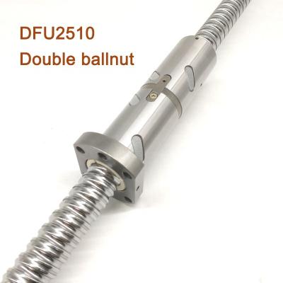 China CNC Machining Parts High Precision High Load Nut Ball Double Screw DFU2510 For CNC Machine for sale