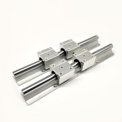 China Linear CNC Router Linear CNC Router Machine SBR20-1000mm Spindle Aluminum Round Linear Guide Set Rail With Slide Block Supporting SBR20UU for sale