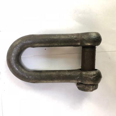 China US Factory Supplier Safety Self-Color Black D Shackle Type With Square Screw for sale