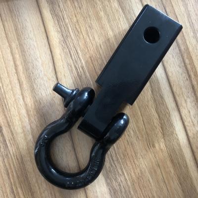 China Trailer Parts Auto Parts Tow Hitch Receiver D Ring Steel Hitch Shackle Vehicle Trailer Arm Carbon Steel Off-Road Connector for sale