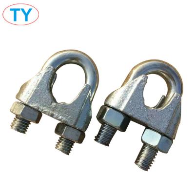 China Factory direct sale DIN741 iron malleable wire rope clips for sale