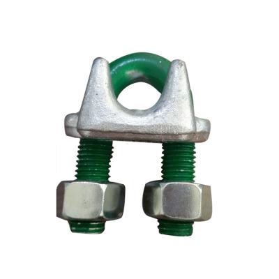 China Heavy Duty Lifting Fittings Carbon Steel US Type Drop Forged Wire Rope Clip Wire Rope Sling for sale