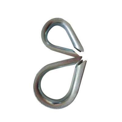 China Wire Rope Fittings Galvanized Heart Ring , Triangle Ring DIN 6899B Wire Rope Dice DIN6899B for sale