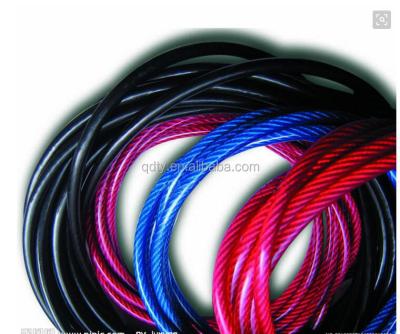 China Construction China Wholesale Galvanized Plastic Coated Steel Wire Rope 1X7 1X19 1X37 6X7 6X19 6X37 for sale