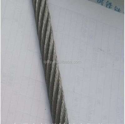 China Construction China Wholesale Galvanized Steel Wire Rope 1x7 1x19 1x37 Single Rope for sale