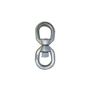 China Lifting Pads Qingdao Hardware Rigging Forged Steel Double D Screw Swivel Rings G402 for sale